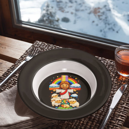 Jesus & Little Lambs - Bowl – Christian Gift for Kids