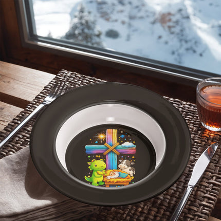 Dinosaur & Manger Kids Bowl – Christian Gift for Kids