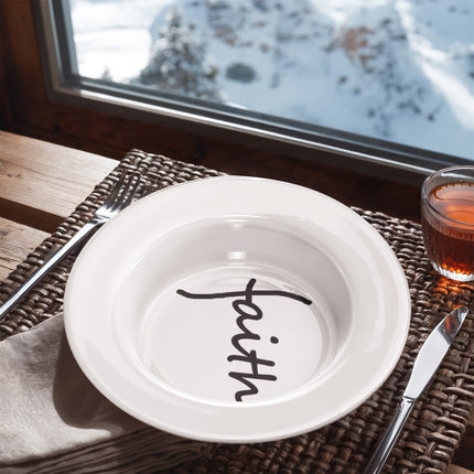 Faith Bowl | Christian Kitchen Decor 8.5” Bowl (16 oz)