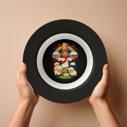 Jesus & Little Lambs - Bowl – Christian Gift for Kids