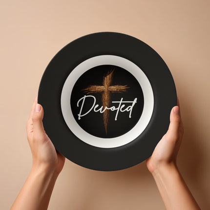 Devoted Cross Bowl – Christian Gift for Men