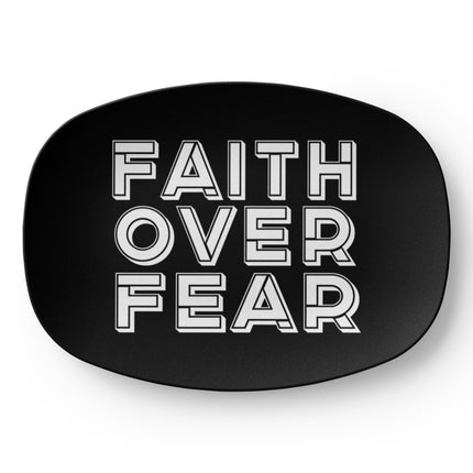 Faith Over Fear Platter – Christian Gift for Women
