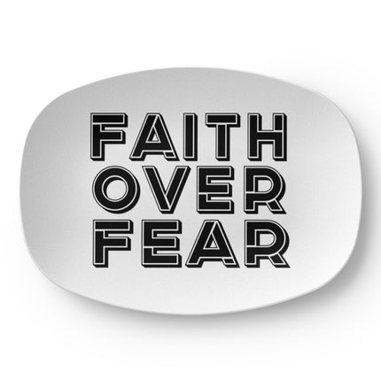 Faith Over Fear Platter – Christian Gift for Women