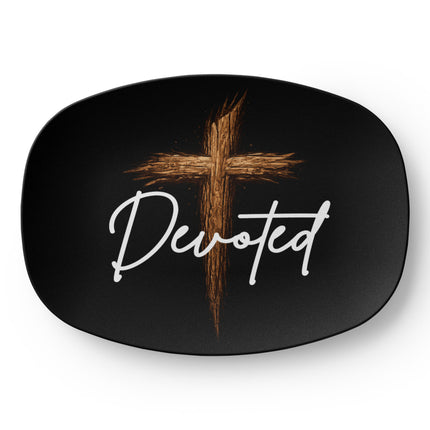 Devoted Cross Platter – Christian Gift for Men