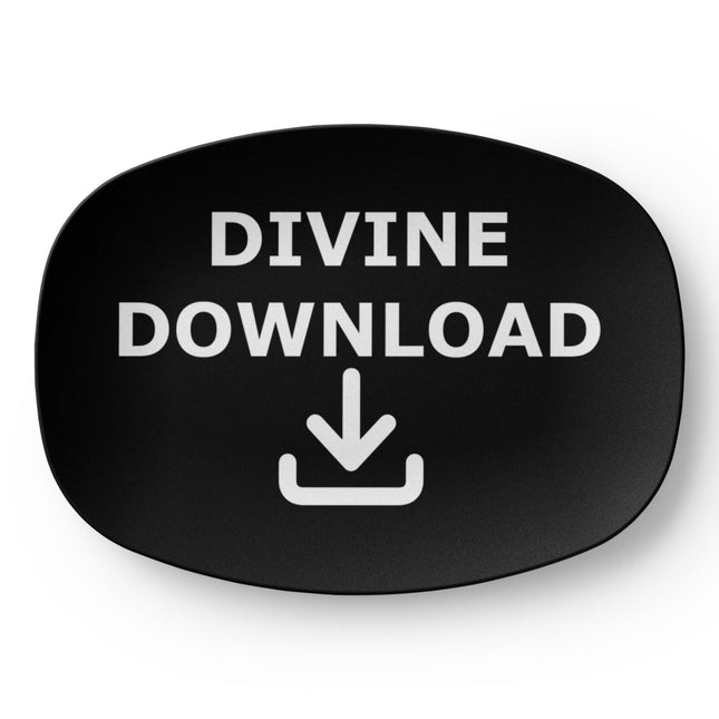 Divine Download | Modern Christian Platter | Gift for Her