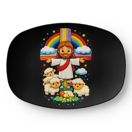 Jesus & Little Lambs - Platter - Gift for Kids