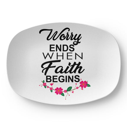 Faith Over Fear Platter – Christian Gift for Women