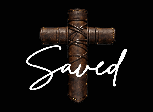 Saved Cross Platter – Christian Gift for Men
