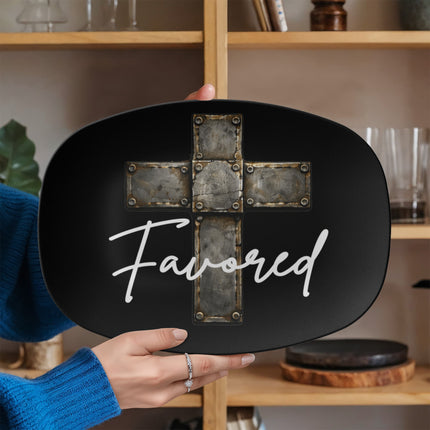 Favored Cross Platter – Christian Gift for Men