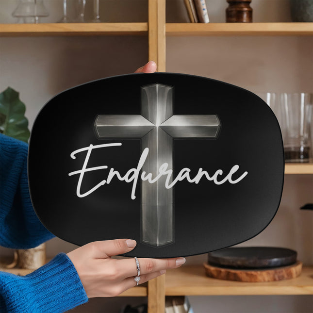 Endurance Cross Platter – Christian Gift for Men