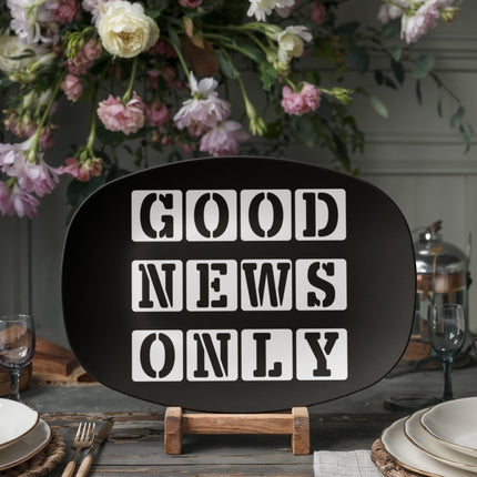 Modern Christian platter with Faith design — "Christ at the center" — a faith-forward gift for women