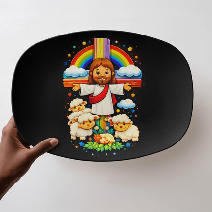 Jesus & Little Lambs - Platter - Gift for Kids