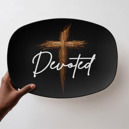 Devoted Cross Platter – Christian Gift for Men
