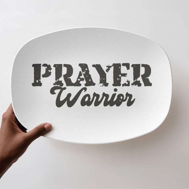 Prayer Warrior | Bold Christian Platter | Gift for Her