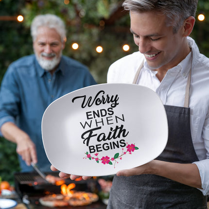 Faith Over Fear Platter – Christian Gift for Women