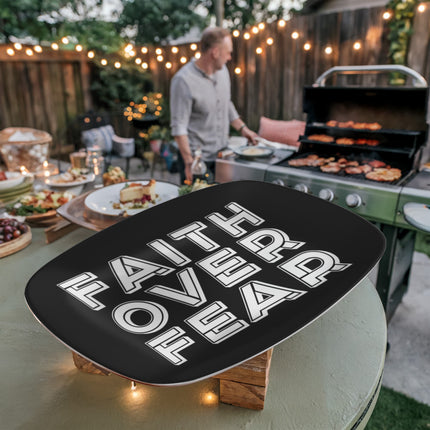 Faith Over Fear Platter – Christian Gift for Women