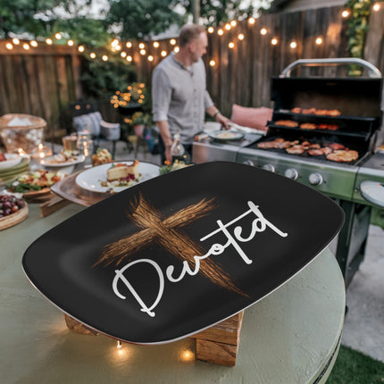 Devoted Cross Platter – Christian Gift for Men