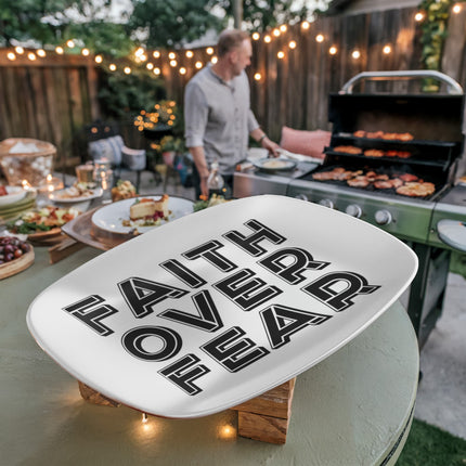 Faith Over Fear Platter – Christian Gift for Women