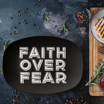 Faith Over Fear Platter – Christian Gift for Women