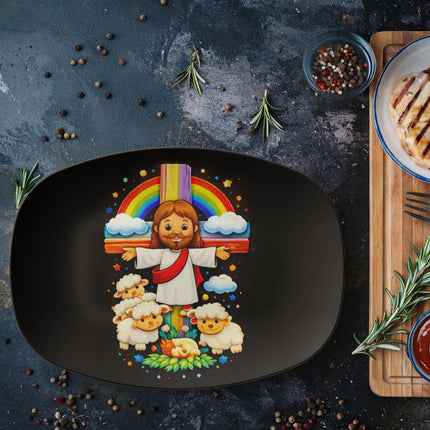 Jesus & Little Lambs - Platter - Gift for Kids