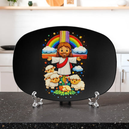 Jesus & Little Lambs - Platter - Gift for Kids