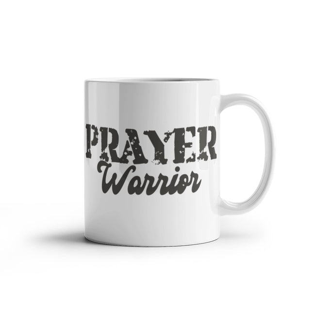 Prayer Warrior | Bold Christian White Mug | Gift for Her