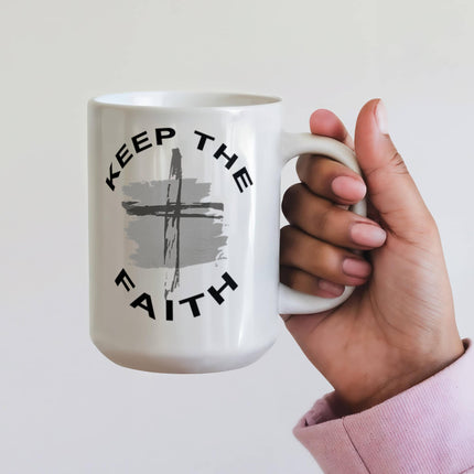 Modern Christian mug with Faith design — "Modern faith, quietly worn" — a faith-forward gift for women