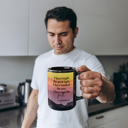2 Timothy 4:7 Christian Coffee Mug | I Have Kept the Faith