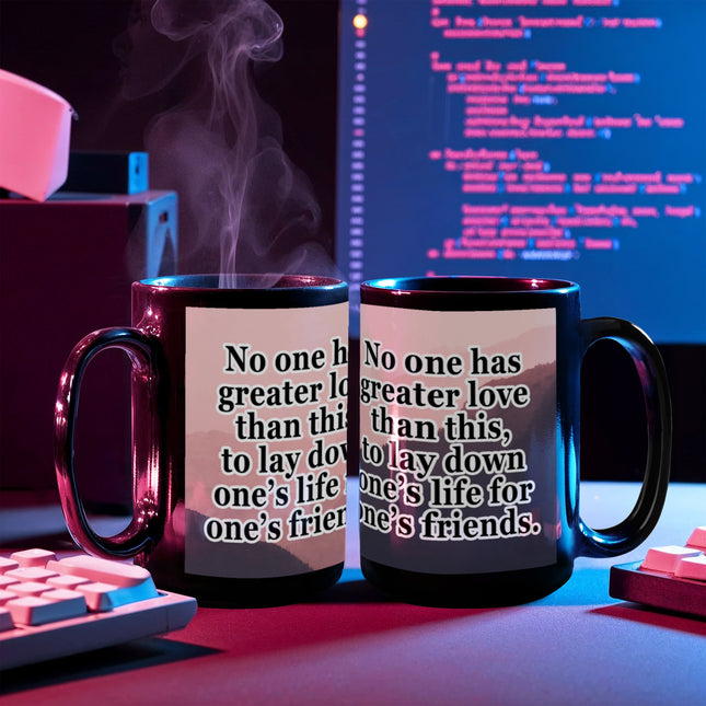 John 15:13 Christian Coffee Mug | No Greater Love