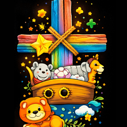 Noah's Ark Woven Blanket – Christian Gift for Kids