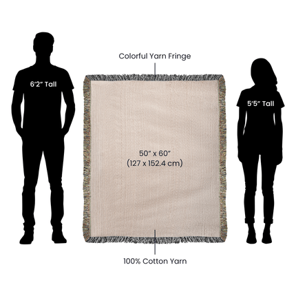 Saved Cross Woven Blanket – Christian Gift for Men
