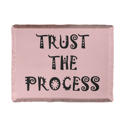 Trust The Process Woven Blanket | Encouragement Throw 56” x 46”