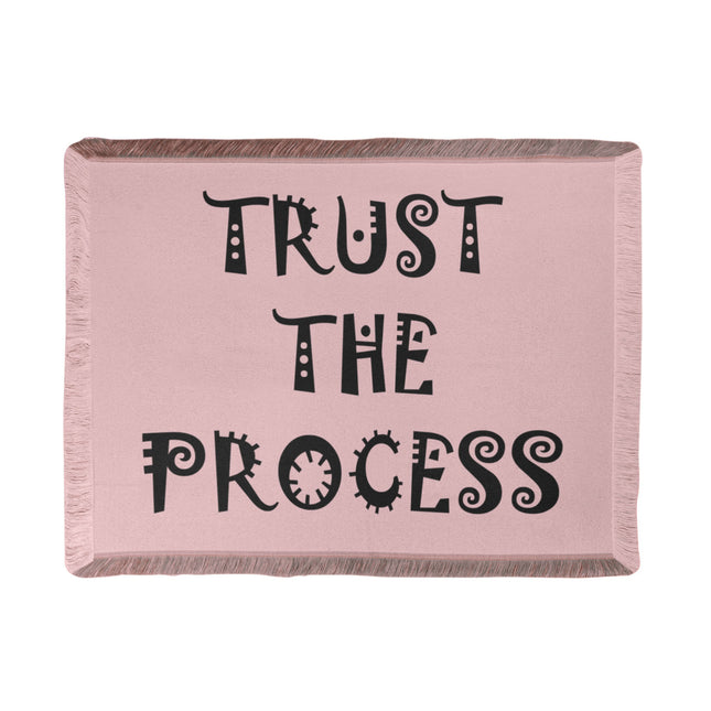 Trust The Process Woven Blanket | Encouragement Throw 56” x 46”