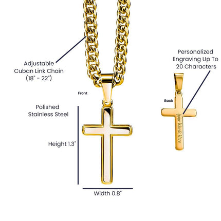 Luke 8:50 Cross Necklace | Don’t Be Afraid Just Believe Gift