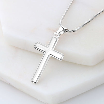 Isaiah 41:13 Cross Necklace | Do Not Fear I Will Help You Gift