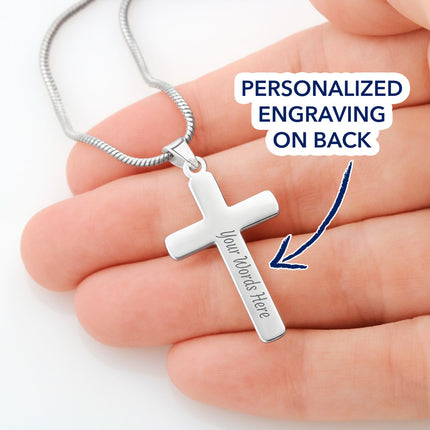 John 14:27 Cross Necklace | Peace I Leave With You Gift