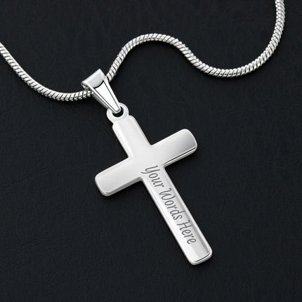 Psalm 118:6 Cross Necklace | The Lord Is With Me Gift