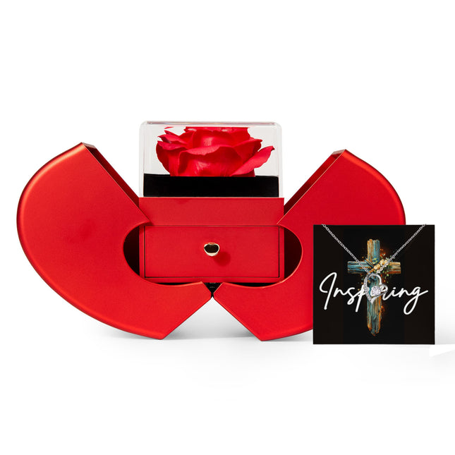 Inspiring | Christian Heart Gift Box Forever Love Necklace | Gift for Her