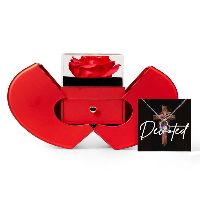 Devoted | Christian Heart Gift Box Forever Love Necklace | Gift for Her