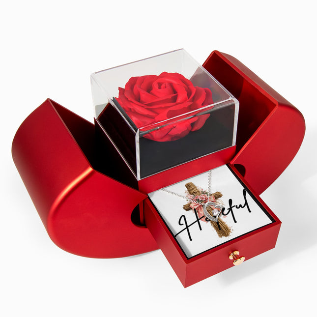 Hopeful | Christian Heart Gift Box Forever Love Necklace | Gift for Her