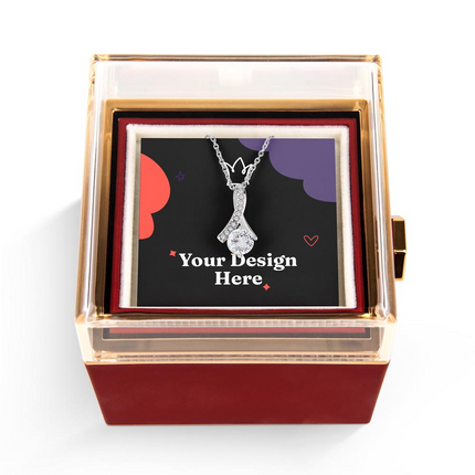 Rainbow Cross Jesus And Lamb | Christian Rose Gift Box - Alluring Beauty Necklace | Gift for Kids