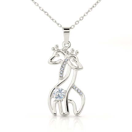 Rainbow Cross Cherub Angels | Christian Giraffe Necklace | Gift for Kids