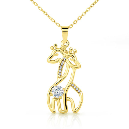 Rainbow Cross Cherub Angels | Christian Giraffe Necklace | Gift for Kids