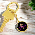 Luxury Keychain (18K Yellow Gold Finish) / No