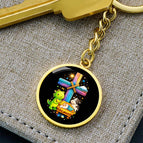 Luxury Keychain (18K Yellow Gold Finish) / No