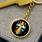 Luxury Keychain (18K Yellow Gold Finish) / No