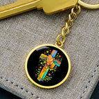 Luxury Keychain (18K Yellow Gold Finish) / No