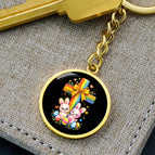 Luxury Keychain (18K Yellow Gold Finish) / No