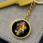 Luxury Keychain (18K Yellow Gold Finish) / No