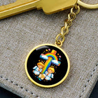 Luxury Keychain (18K Yellow Gold Finish) / No